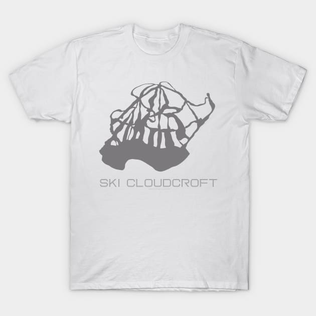 Ski Cloudcroft Resort 3D T-Shirt by Mapsynergy